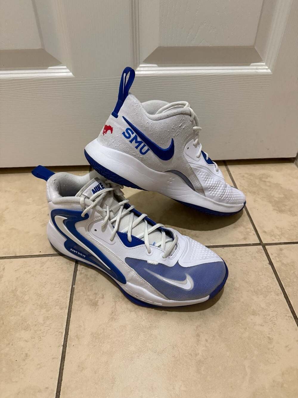 Nike Zoom SMU Mustangs Basketball Shoes Player Issue Sz 10